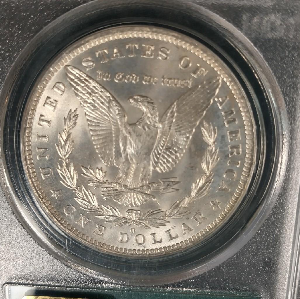 1884-O MORGAN SILVER DOLLAR - PCGS MS63