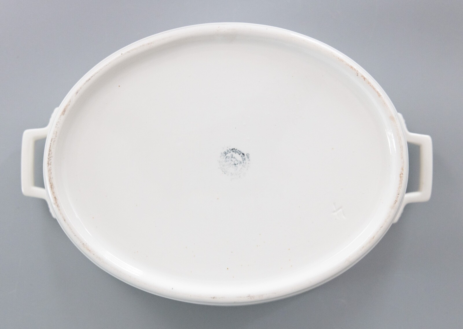 19th Century Dutch White Ironstone Handled Basket Cachepot Planter