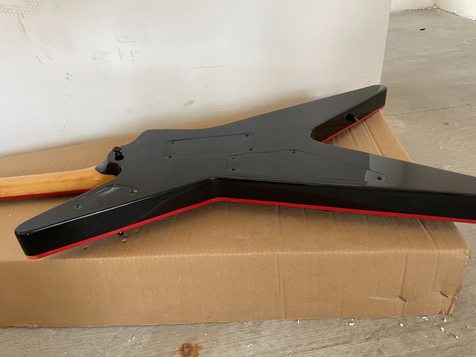 Black Panel Red Lightning 6 Strings Dimebag Darrell Model Electric Guitar