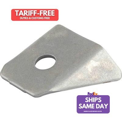 Allstar ALL60024-25, Set of 25 Natural Steel Gusset Tabs 25Pk Flat Mount 3/8In H