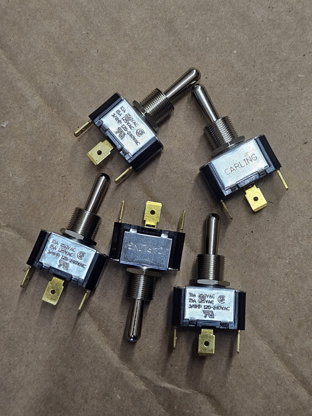 *Lot of 5* Carling Technologies 6FC53-78 Switch Toggle General Purpose F Series