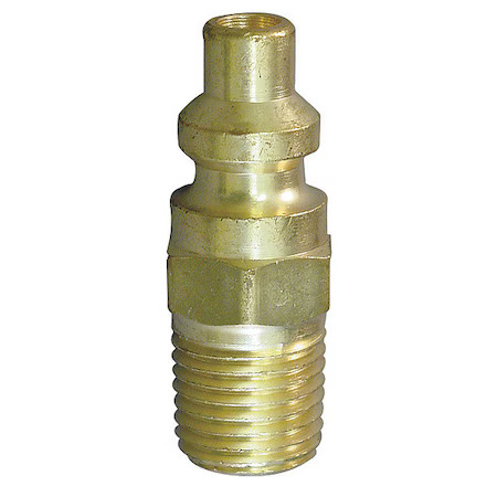 Hansen 03A Coupler Plug, (M)Npt, 1/4, Brass