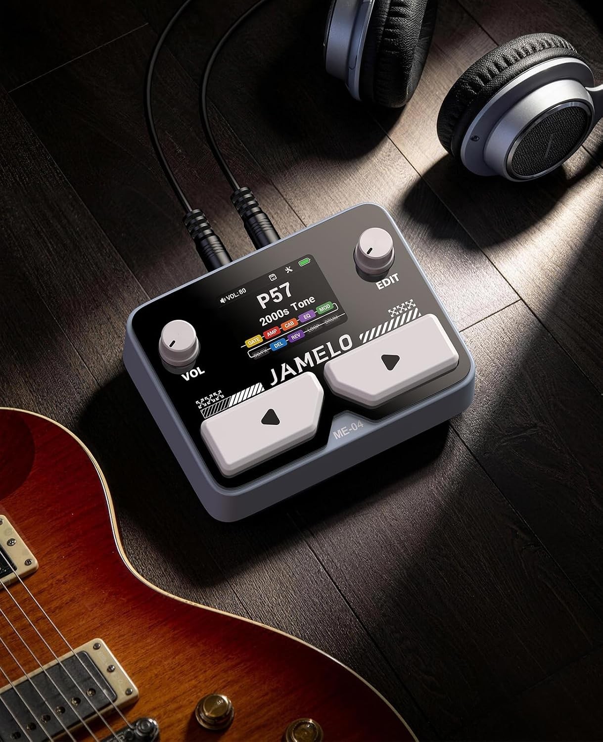 Pocket Guitar Multi Effects Pedal, with 125 Effects, 99 Presets, 30 Amp Modeling