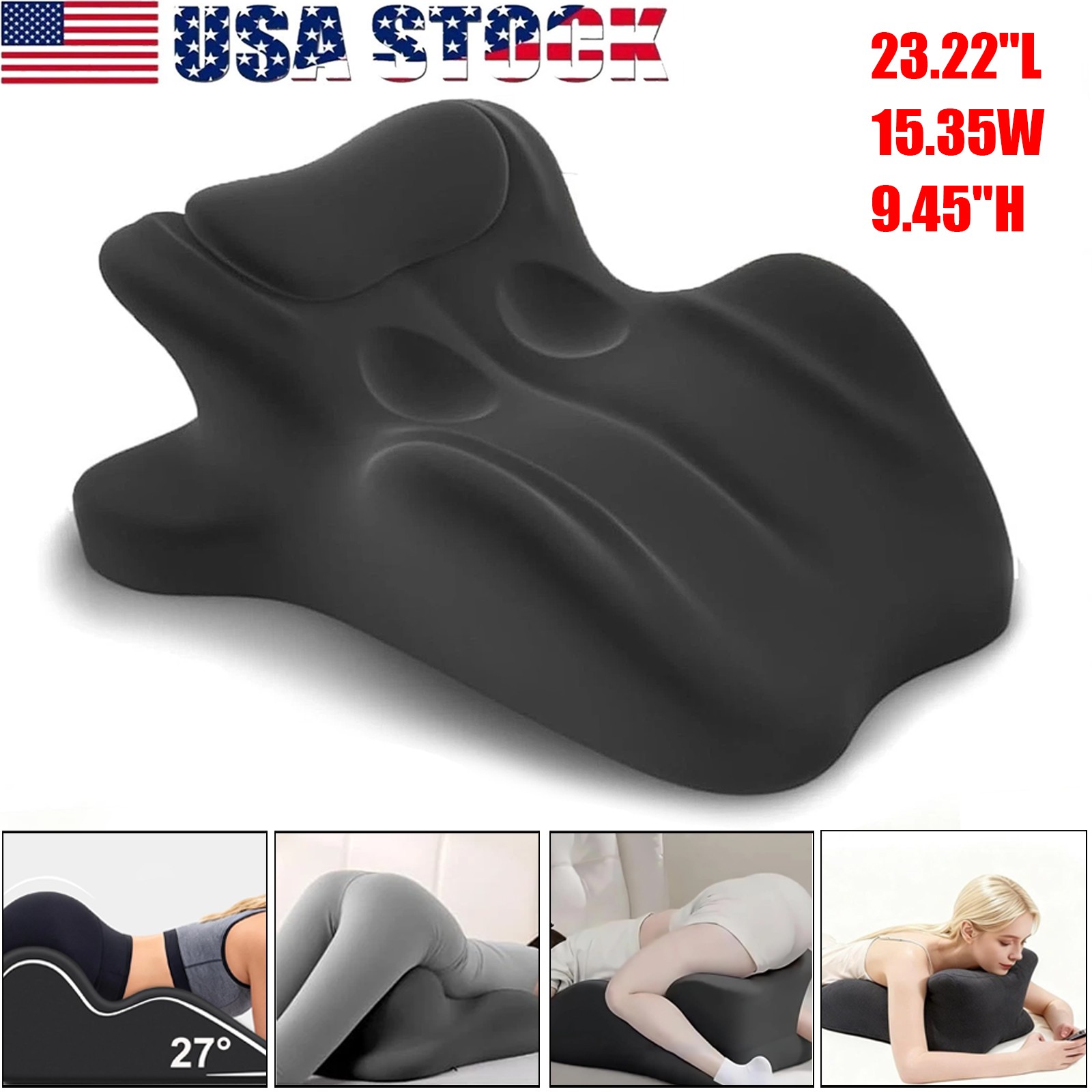 Sweet Spot Pillow, Chiro Monk Pillows for Couples, 27° Angle Perfect Position US