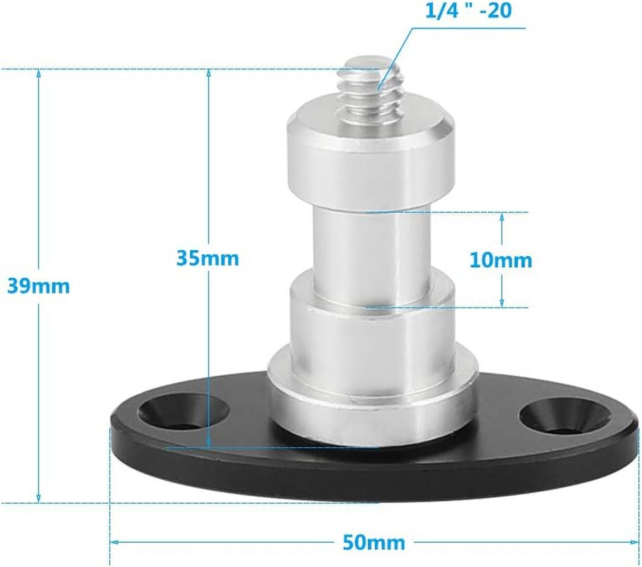 1/4"-20 Thread Screw Connector for Wall Ceiling Surveillance System - 2545