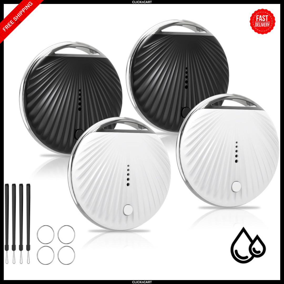 4 Pack Smart Bluetooth Tracker Tags Apple Find My MFi Certified (IOS only)