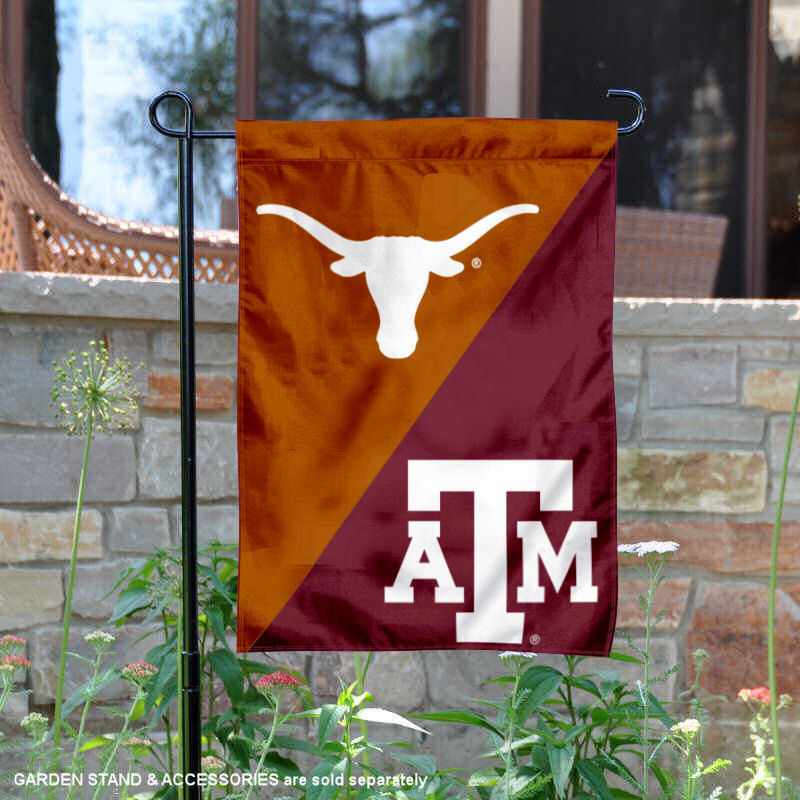 Texas vs. Texas A&M House Divided Garden Flag Yard Flag