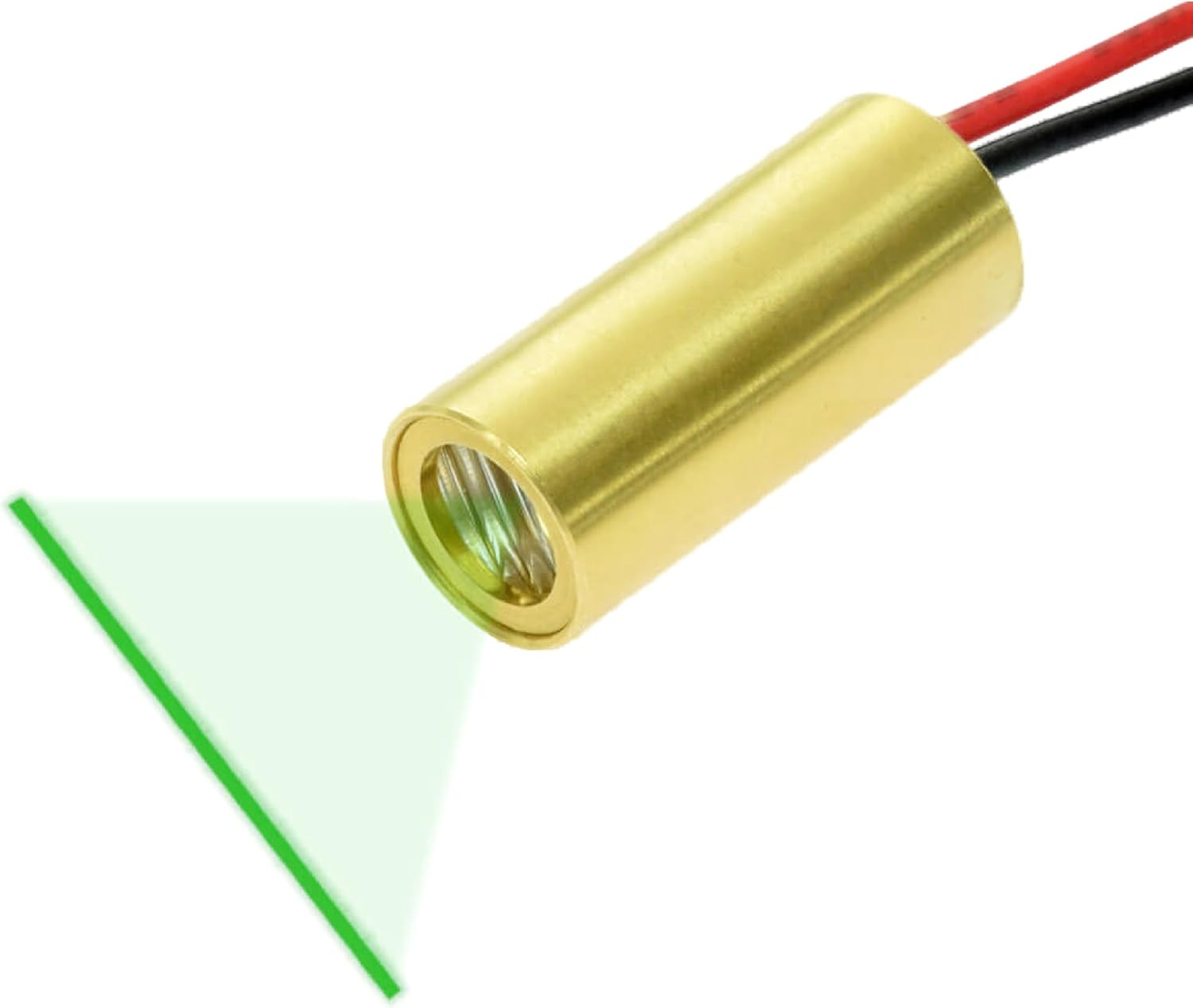 Economical Green Line Laser Module 520 Nm, Class 1, 7~10 VDC, 60° Fan Angle, 0.