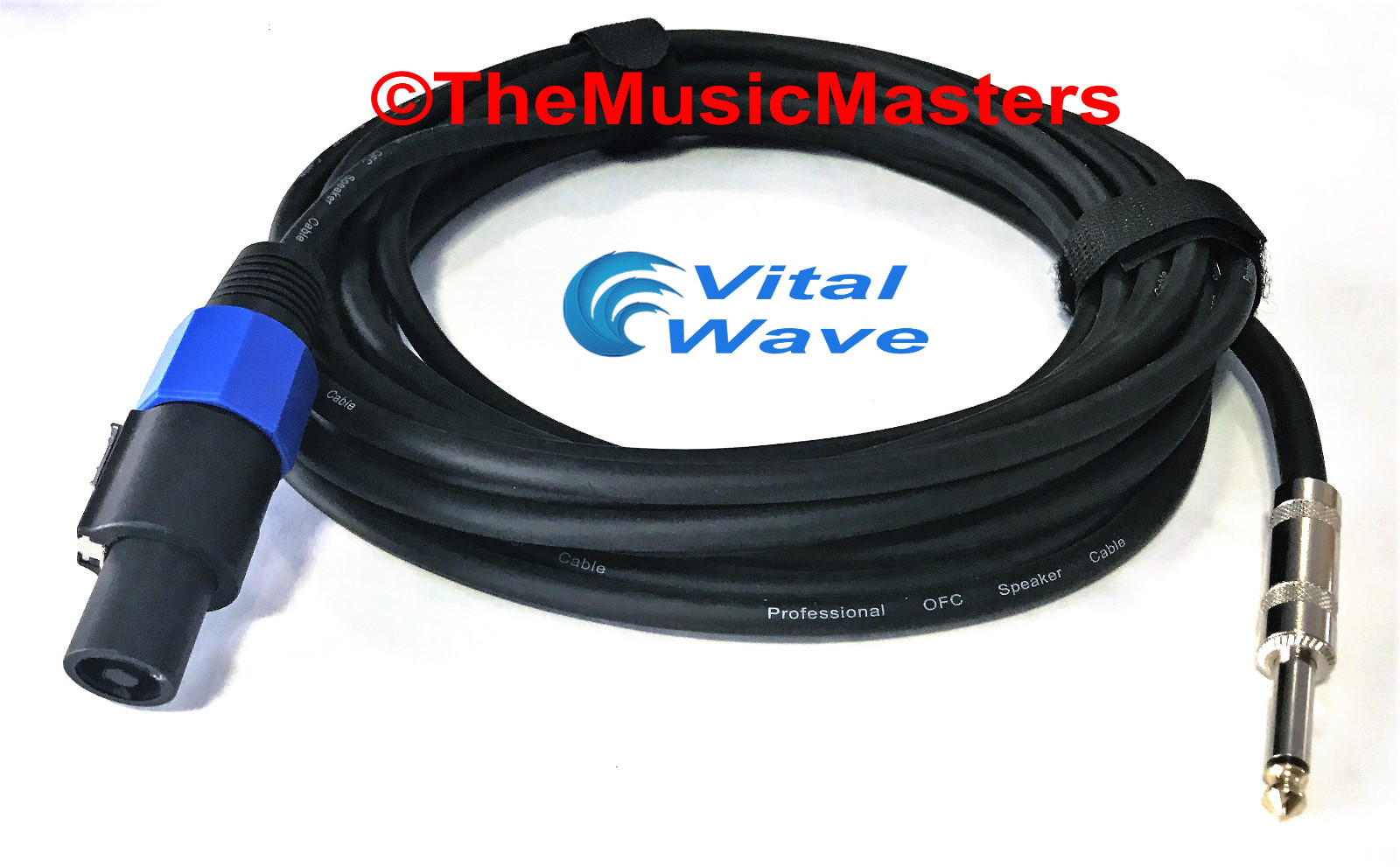 15' ft 14ga Speakon to 1/4" Male Plug SPEAKER CABLE WIRE PA DJ Pro Audio VWLTW