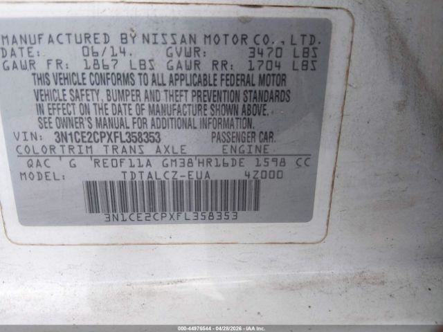 Driver Sun Visor With Bluetooth Phone System Fits 14-15 VERSA 5102869
