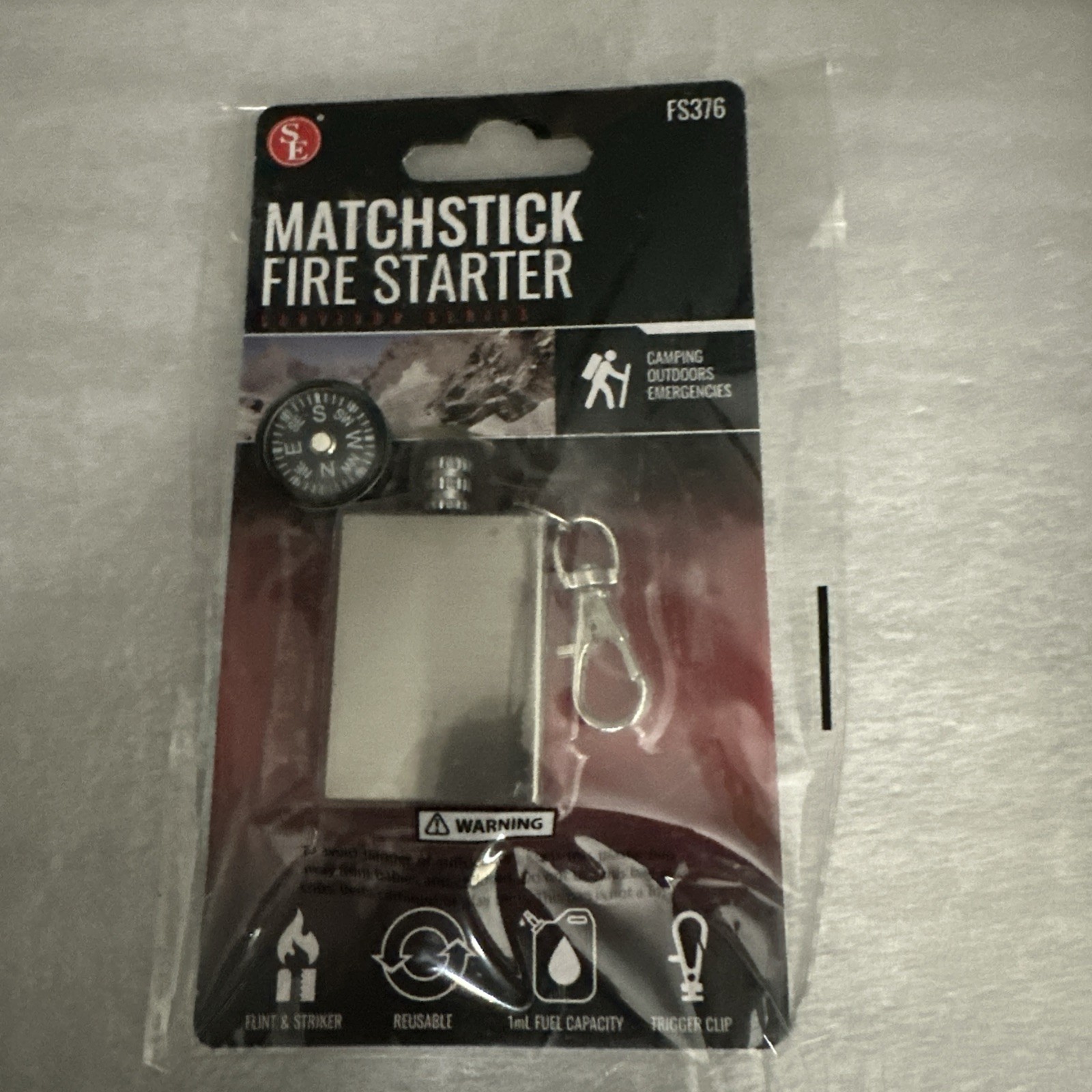 SE Matchstick Fire Starter Survivor Series w/Compass - #FS376