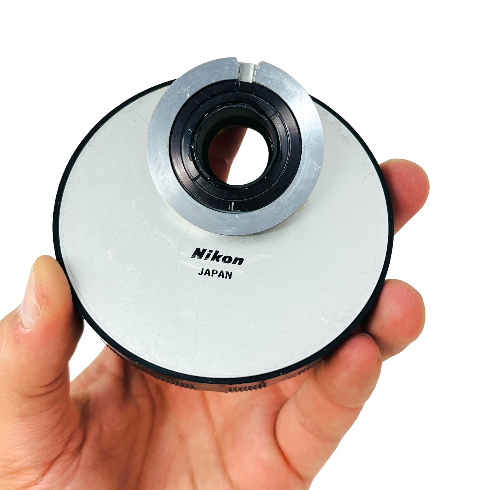 Nikon Microscope Objective Turret 5 Position Made in Japan