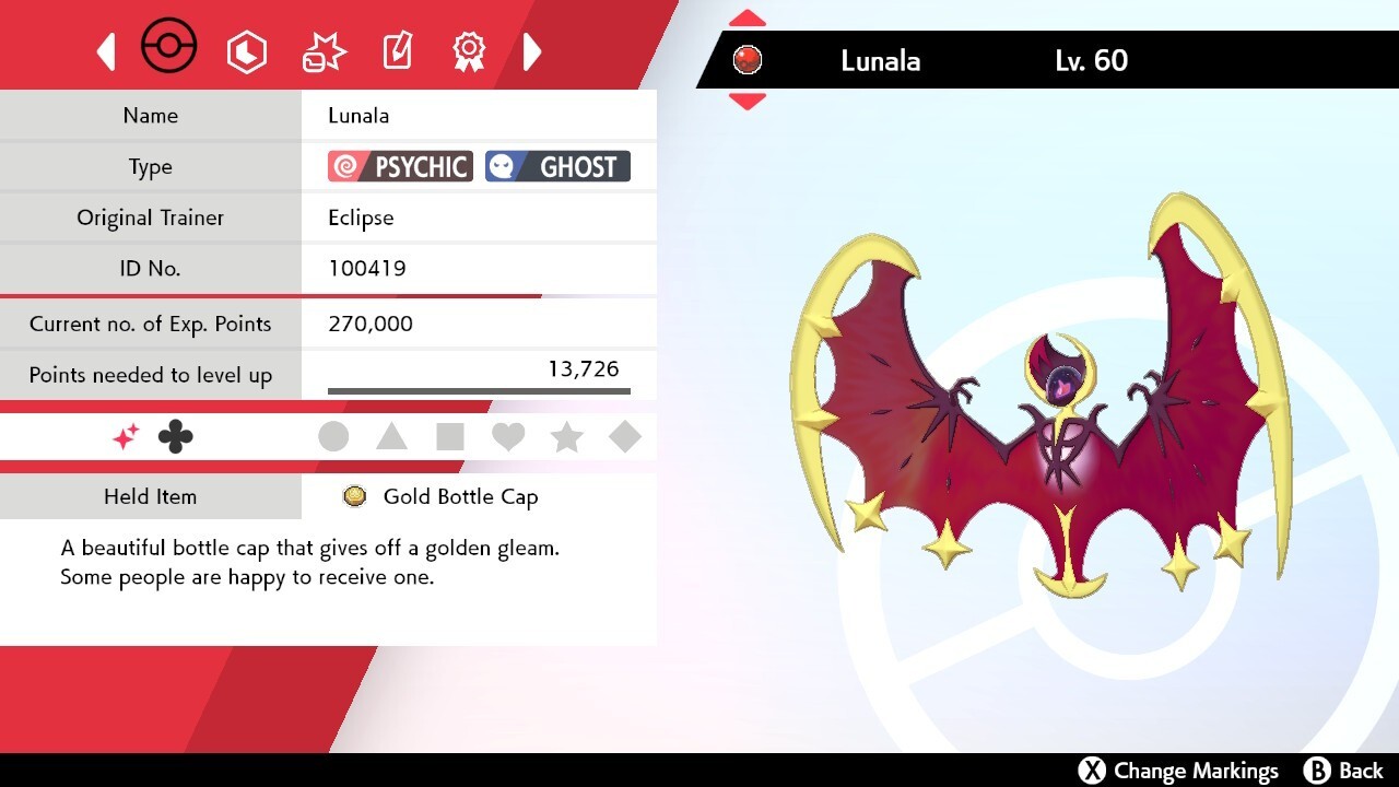 ✨Shiny✨ Event Lunala For Sword & Shield