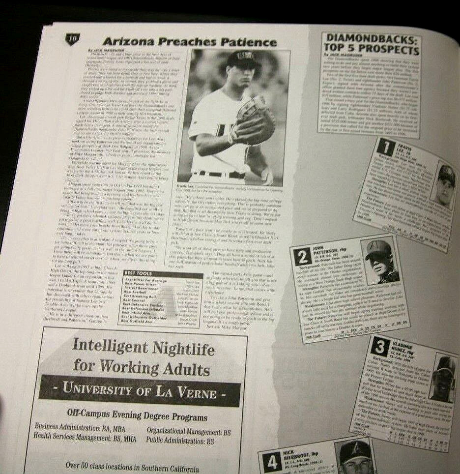 TRAVIS LEE SIGNED HD MAVERICKS PROGRAM MINOR LEAGUE BASEBALL AZ DIAMONDBACKS RAR