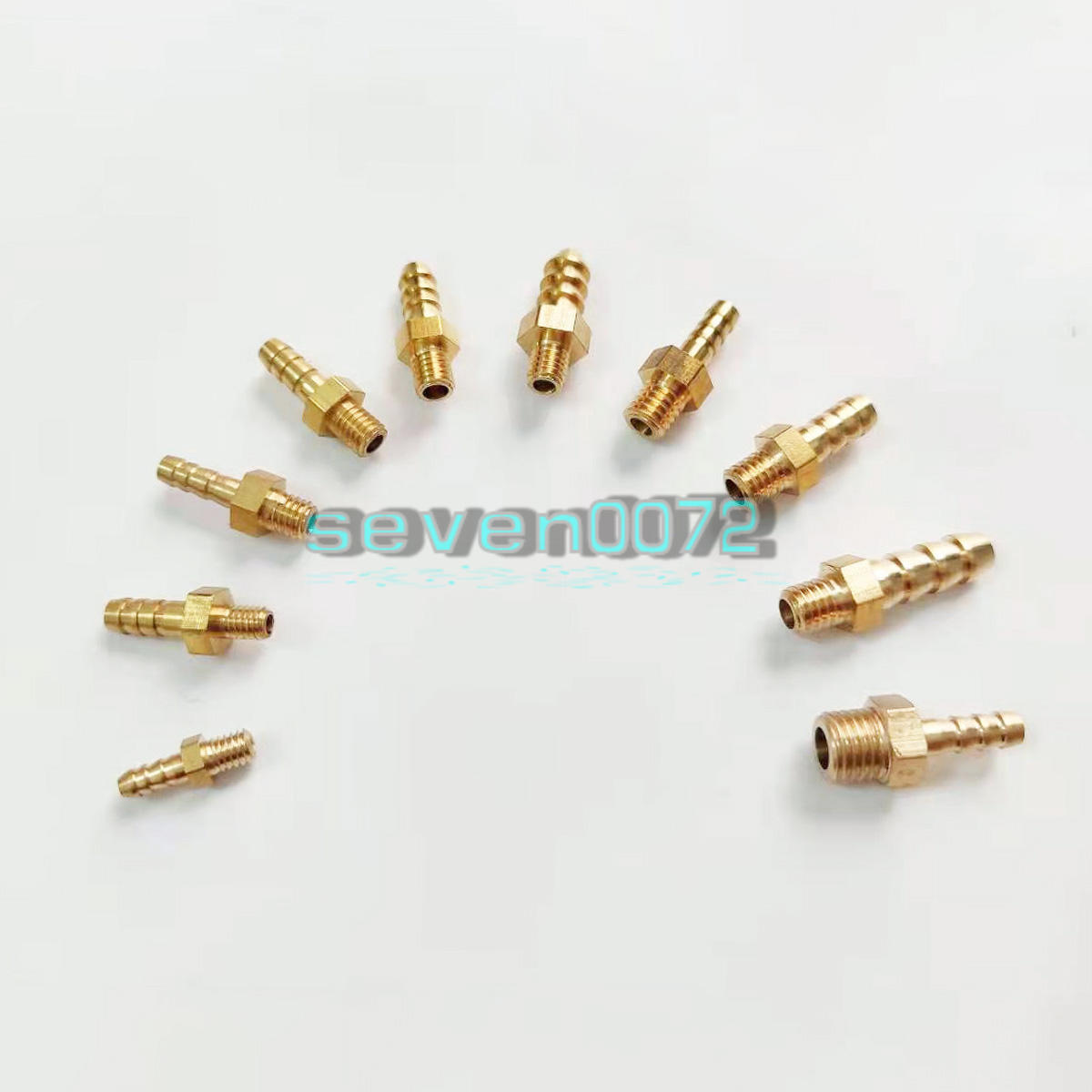 20/50x Brass Hose Barb Fittings Metric Male Thread M4 M5 M6 M8 Barb Ф3~10mm