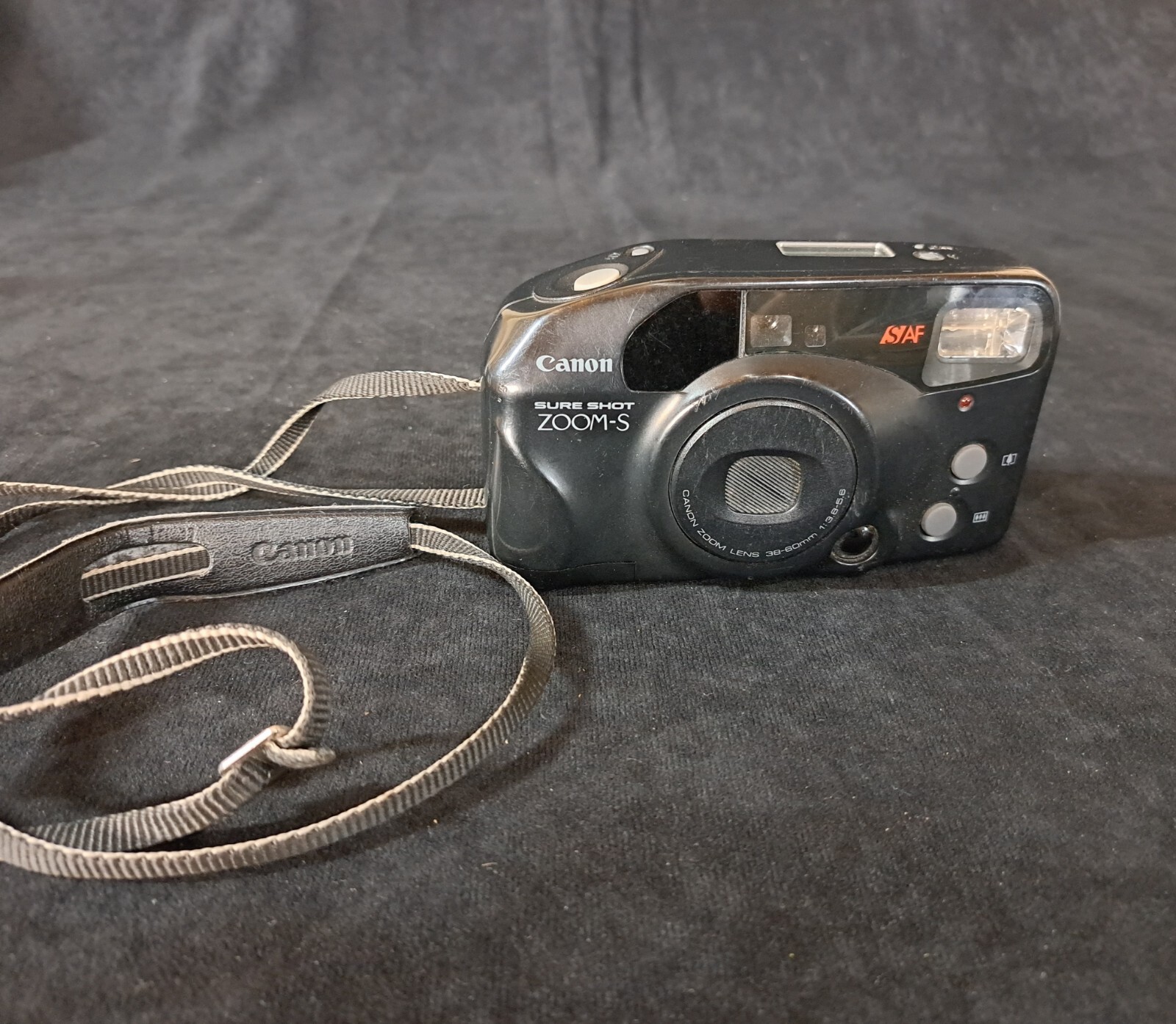 Canon Sure Shot Zoom-S Point & Shoot 35mm Film Camera NEEDS BATTERY