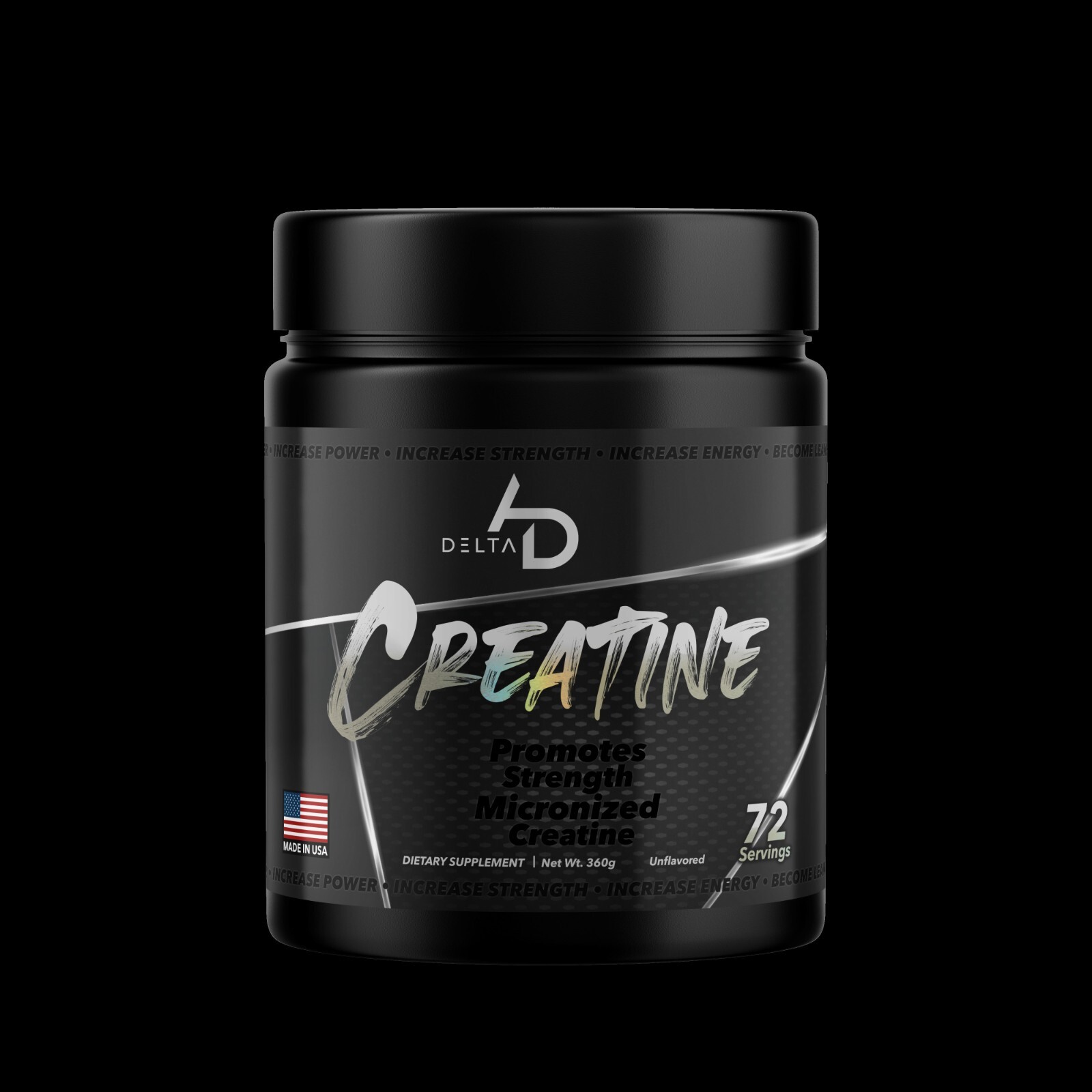 Delta AD Pure Creatine Monohydrate 360 Gram Powder 72 Servings