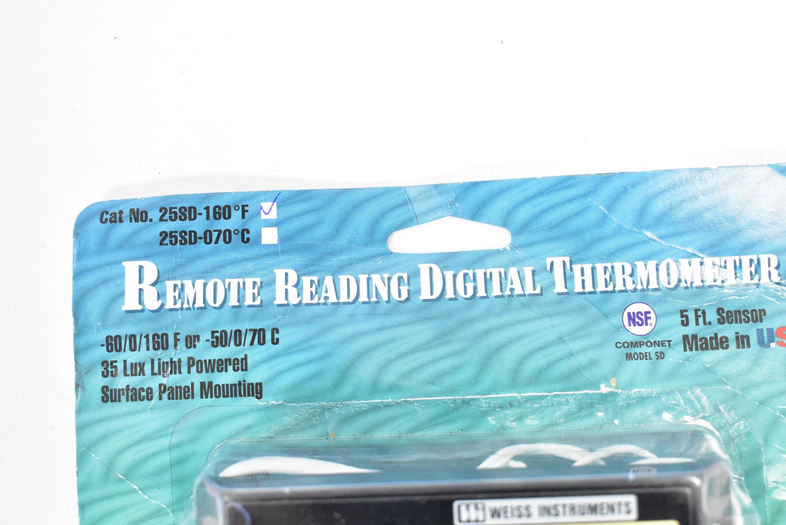 Weiss Instruments Remote Reading Digital Thermometer 25SD-160 -40/160F 5FT