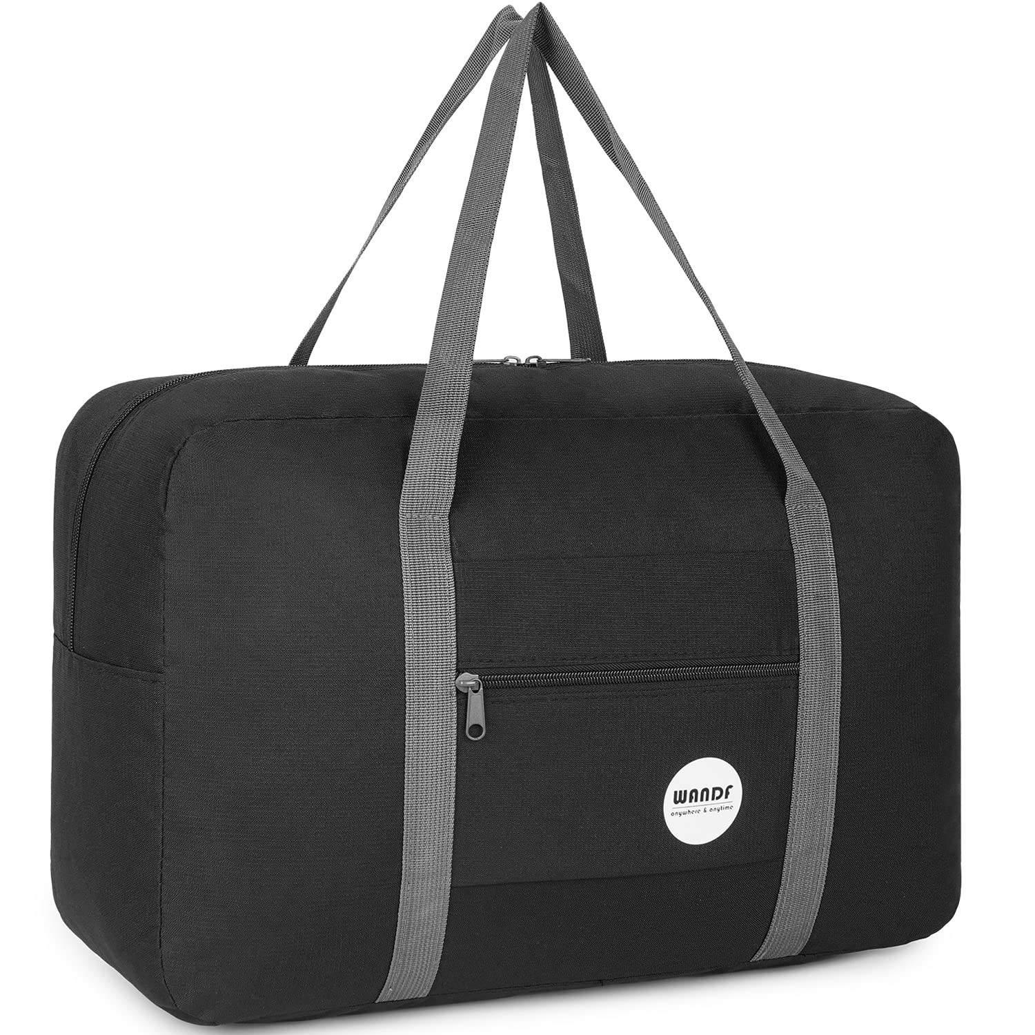 WANDF For Spirit Airlines Personal Item Bag 18x14x8 Travel Duffel A-Black