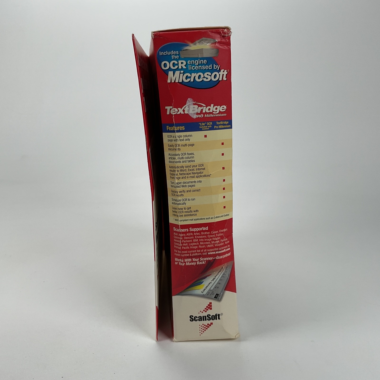 TextBridge PRO Millenium ScanSoft Vintage Computing - Factory Sealed Damaged Box