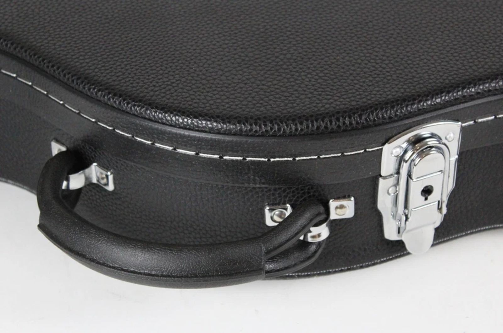 Fender Stratocaster/Telecaster Black Leather Hard-Shell CASE USA