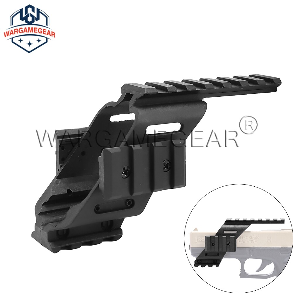 Tactical Military Pistol Handgun Scope Mount with 20mm Rails for Dot Laser Sight