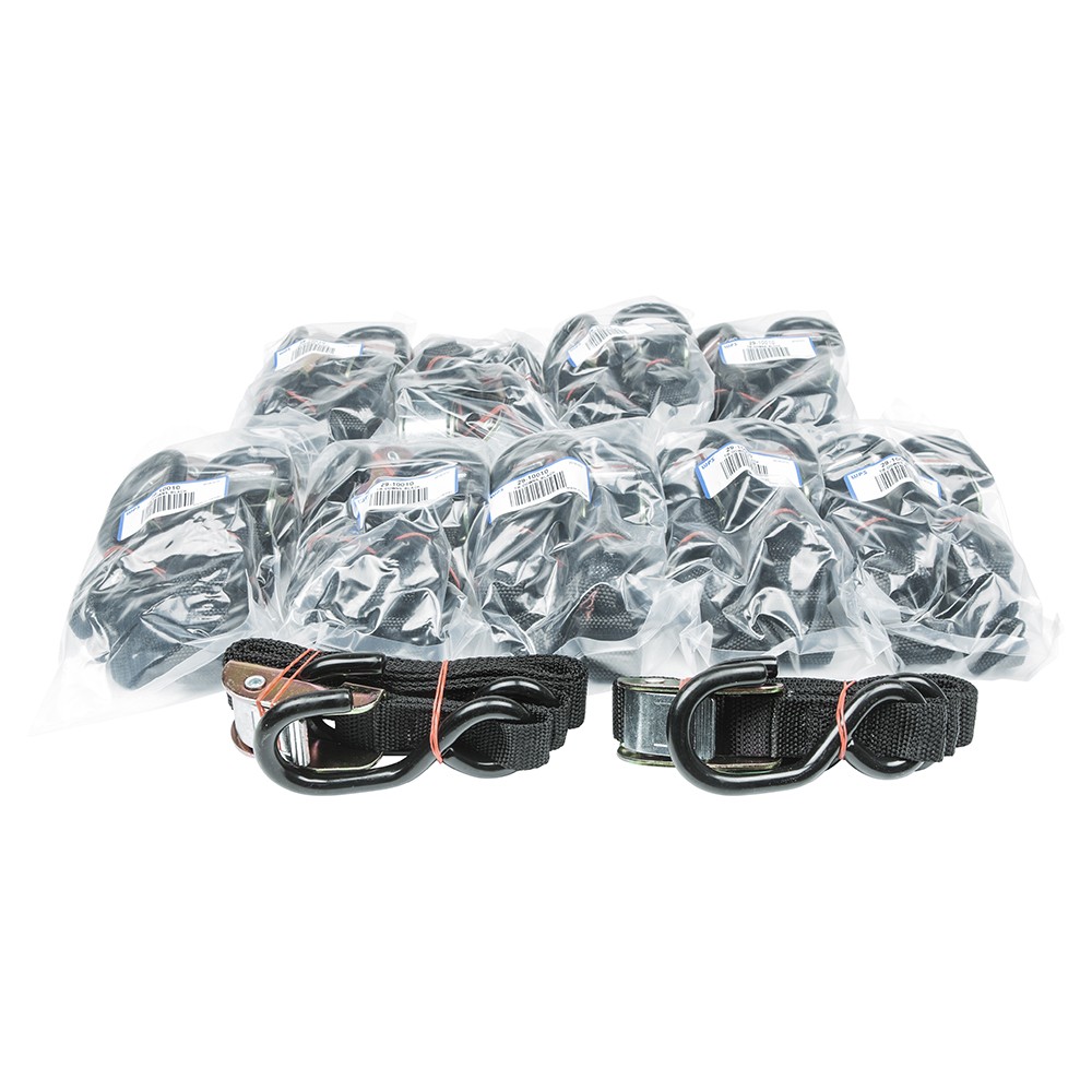 Fire Power 1in. Economy Tie-Downs (10/Pairs) - Black - 21262BULK