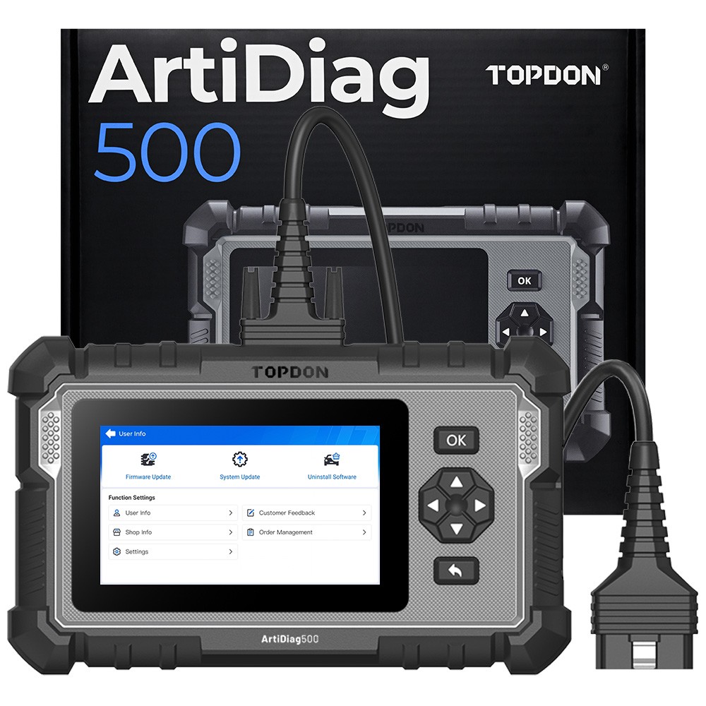 TOPDON AD500 Car Code Reader OBD2 Scan Smog Check Engine Fault Diagnostic Tool