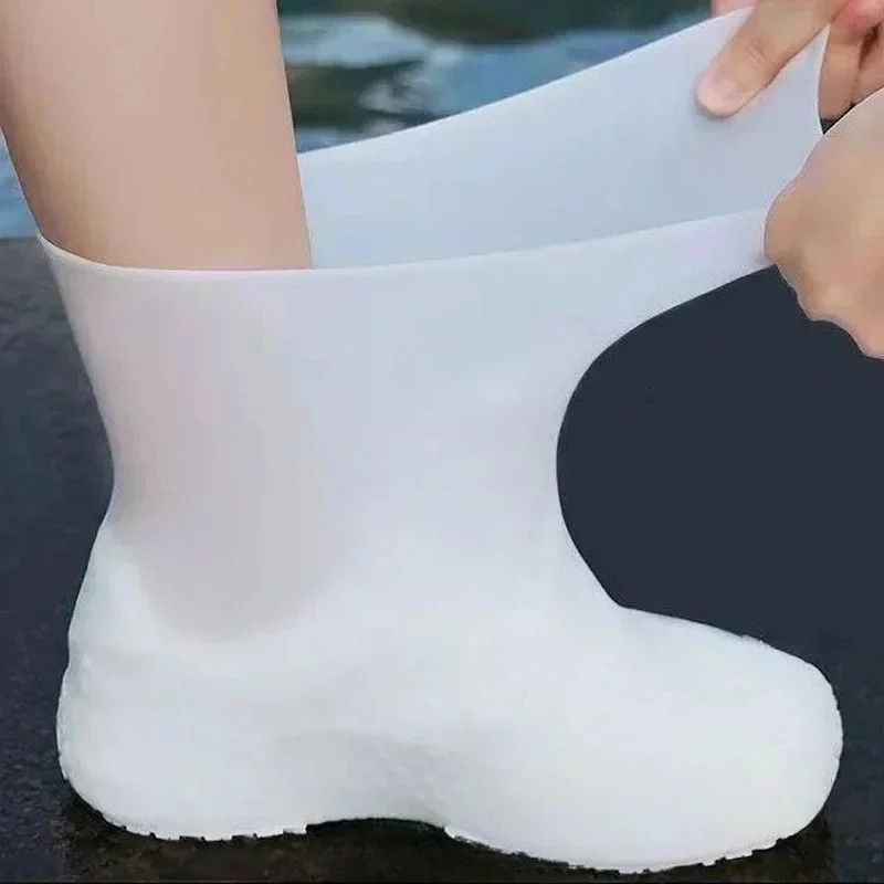 Waterproof Rain Shoe Covers Outdoor Anti-Slip Boot Protector Reusable Overshoes