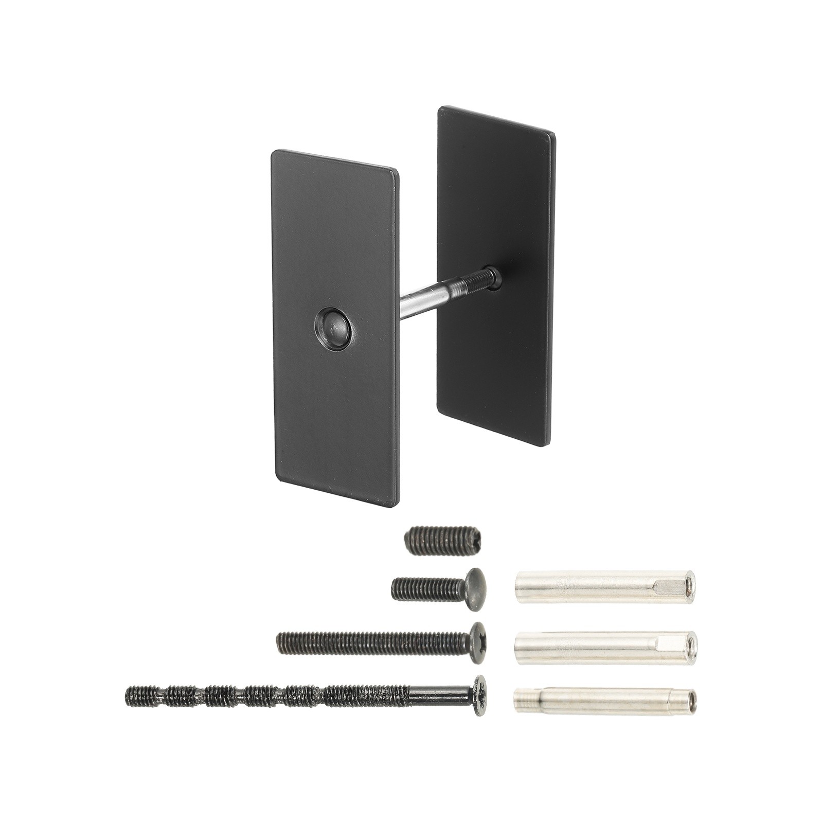 Door Hole Cover Plate 2-3/4x1-3/16" Stainless Steel Deadbolt Hole Cover Black