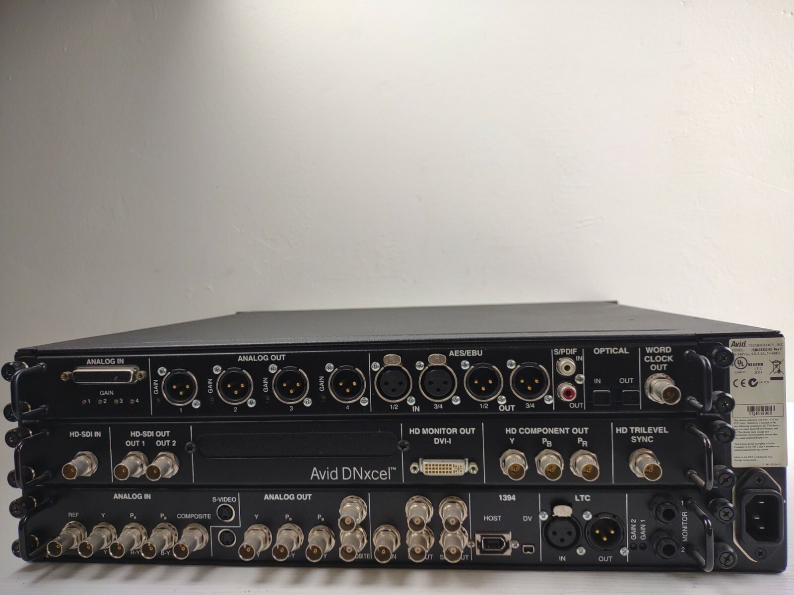 Avid Adrenaline 7020-03332-02 Audio Breakout Box