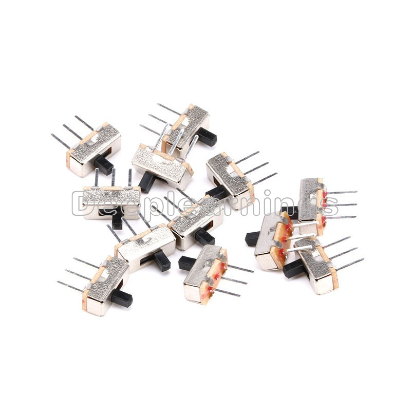 20PCS 3 Pin SS12D00G3 2 Position SPDT 1P2T PCB Panel Mini Vertical Slide Switch