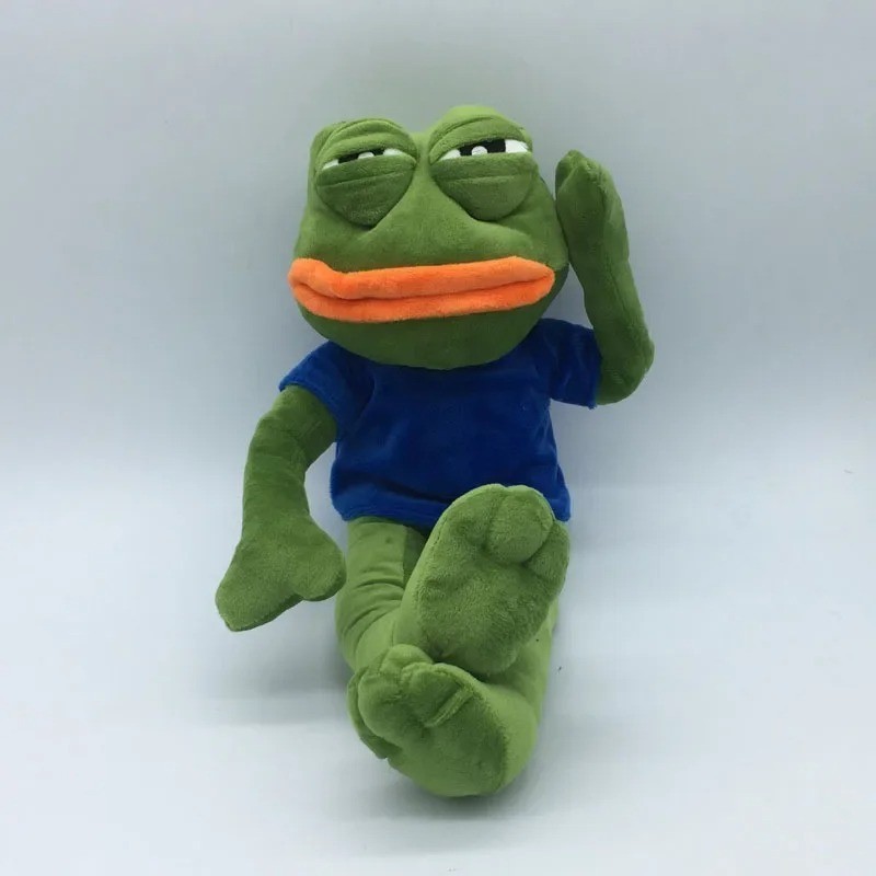 Pepe The Frog Sad Frog Plush Stuffed Animal Toy Stuffed Animal Doll Cuddles NEW