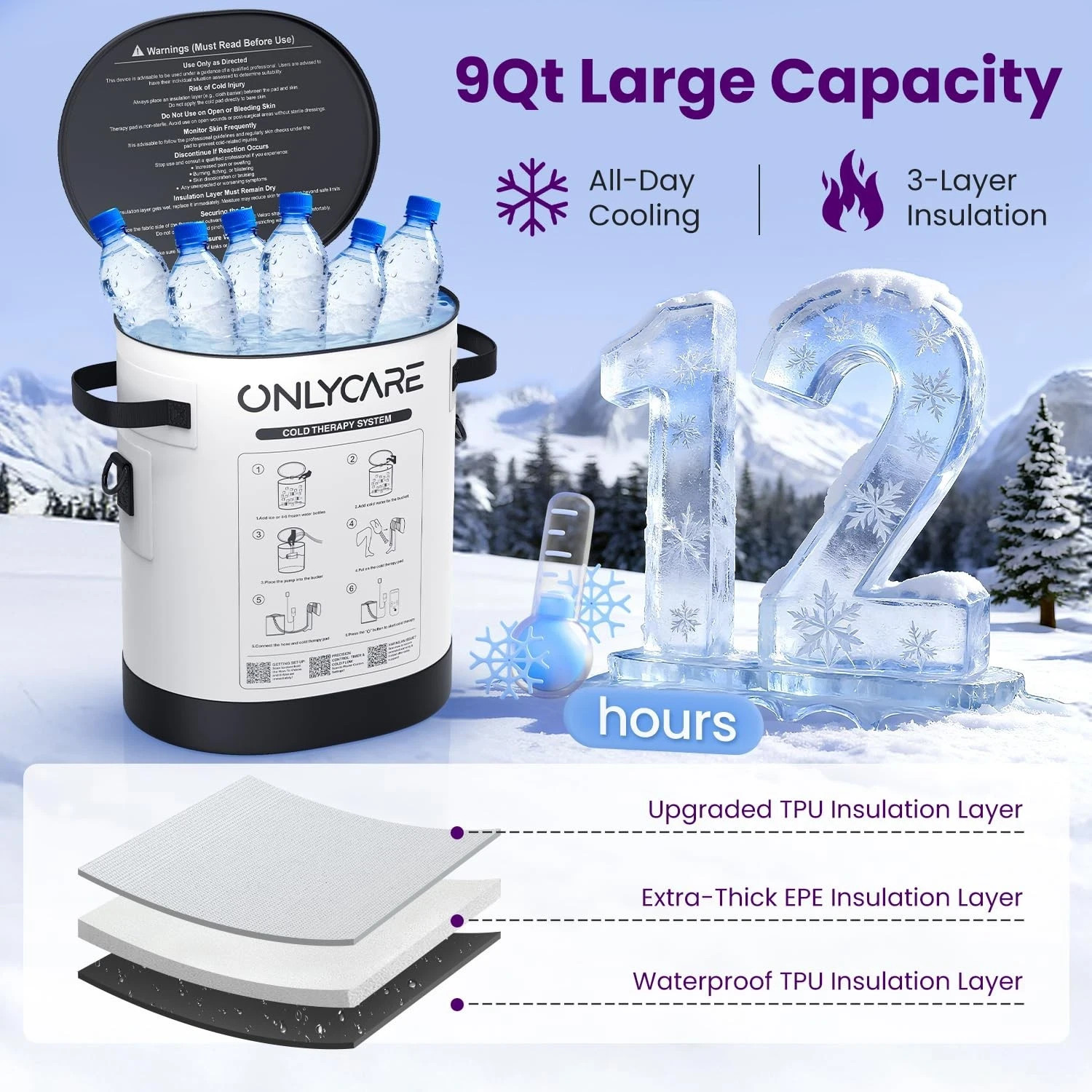 Cold Therapy Machine Program Timer Ice Knee After Surgery Portable