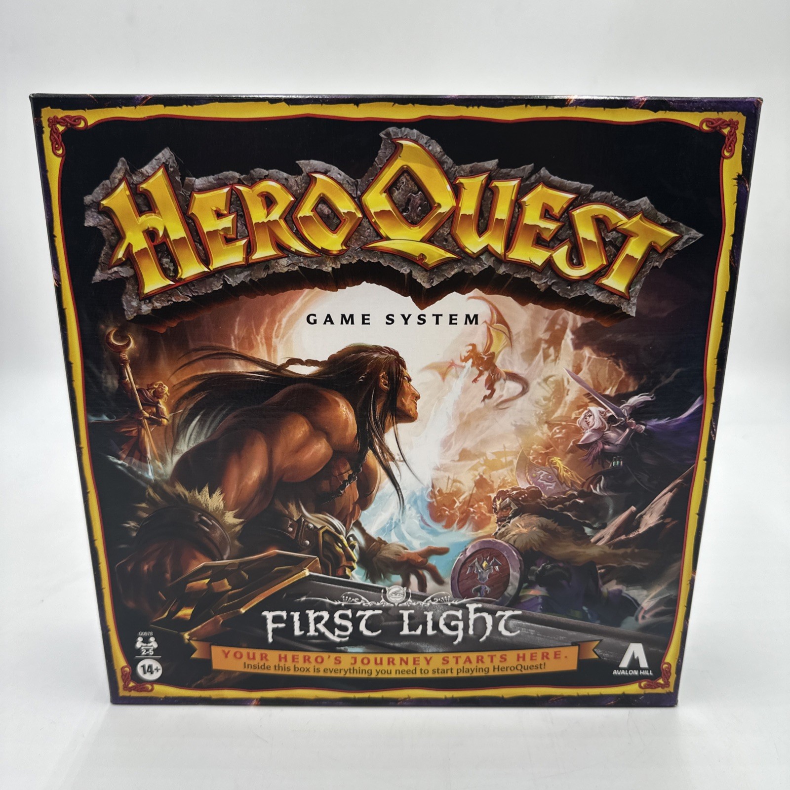 HeroQuest First Light Game System Complete Hasbro Avalon Hill Board Game
