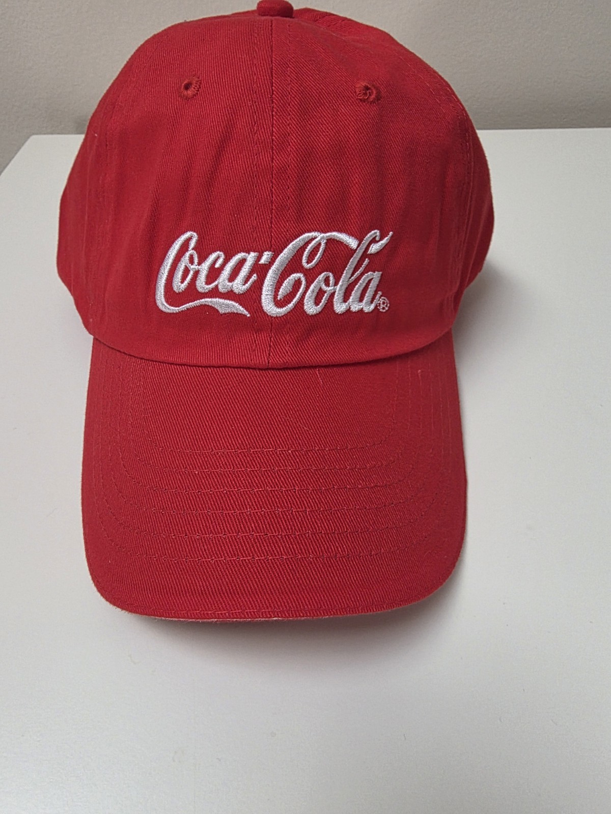 Sweda Coca Cola Mens Embroidered Logo Red Baseball Hat Cap One Size