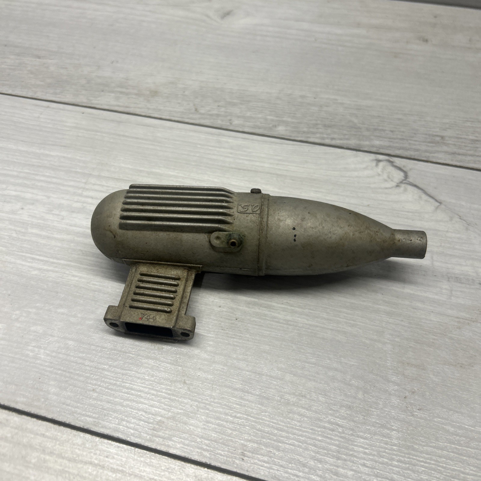 OS 61 FSR 744 NARROW  MUFFLER ASSY Vintage Glow RC Airplane Engine