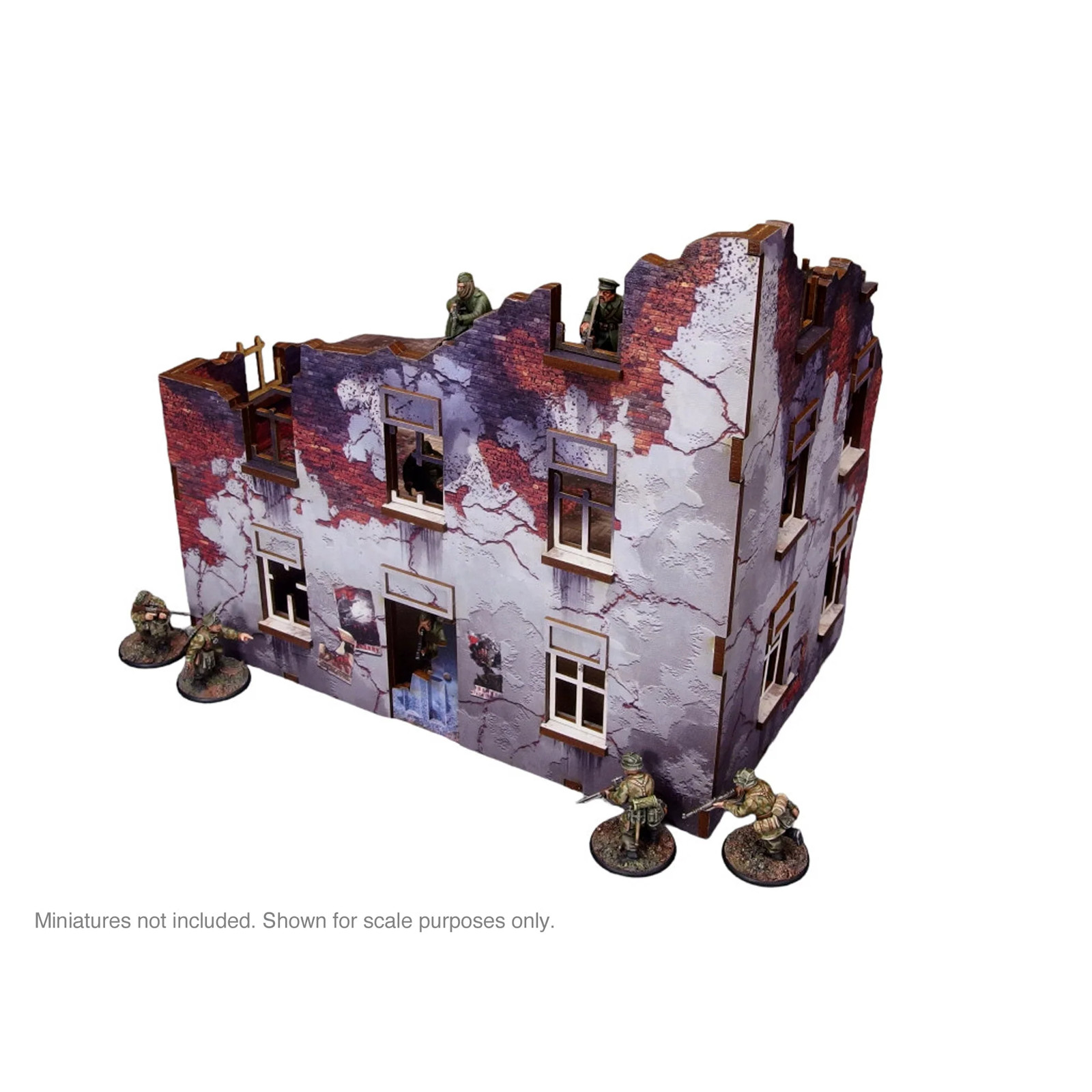 Micro Art Studio WW2 Ostfront Stalingrad: Apartment Block Front (With 3rd