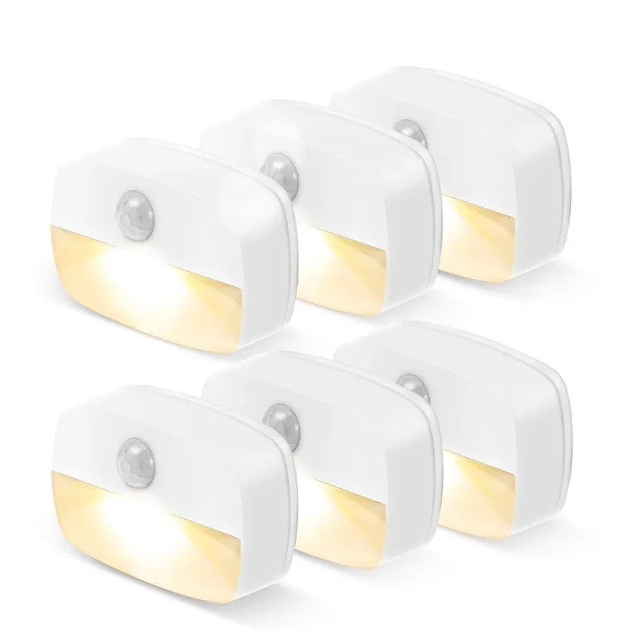 Motion Sensor Light Indoor LED Night Light Stick on Nightlight Battery Operated
