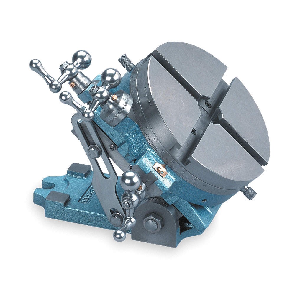 PALMGREN 9634103 Rotary Table,10",X-Y 4" 2XUU8