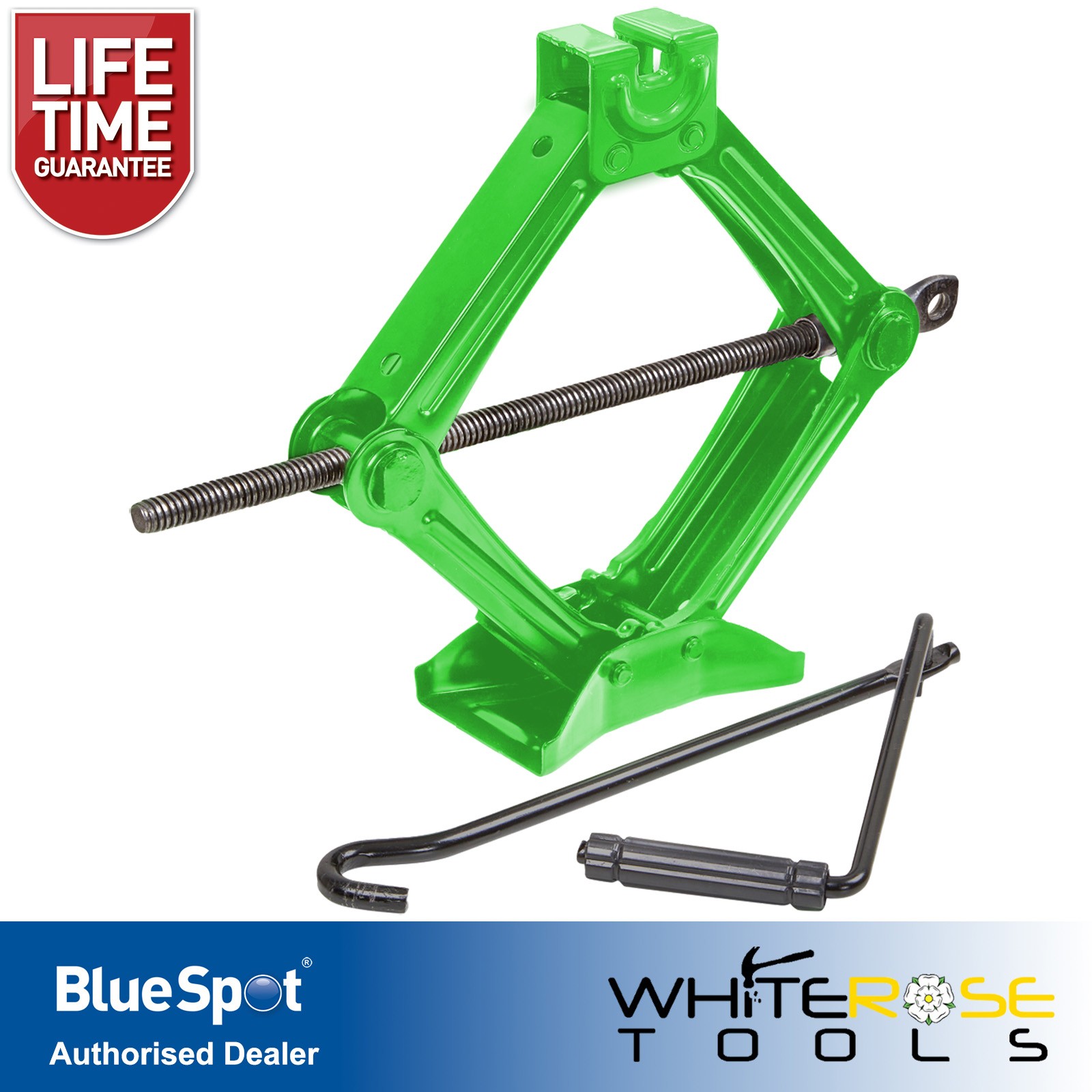 BlueSpot Scissor Jack 1 Ton Tonne 1000kg Compact Portable Wind Up Vehicle Lift