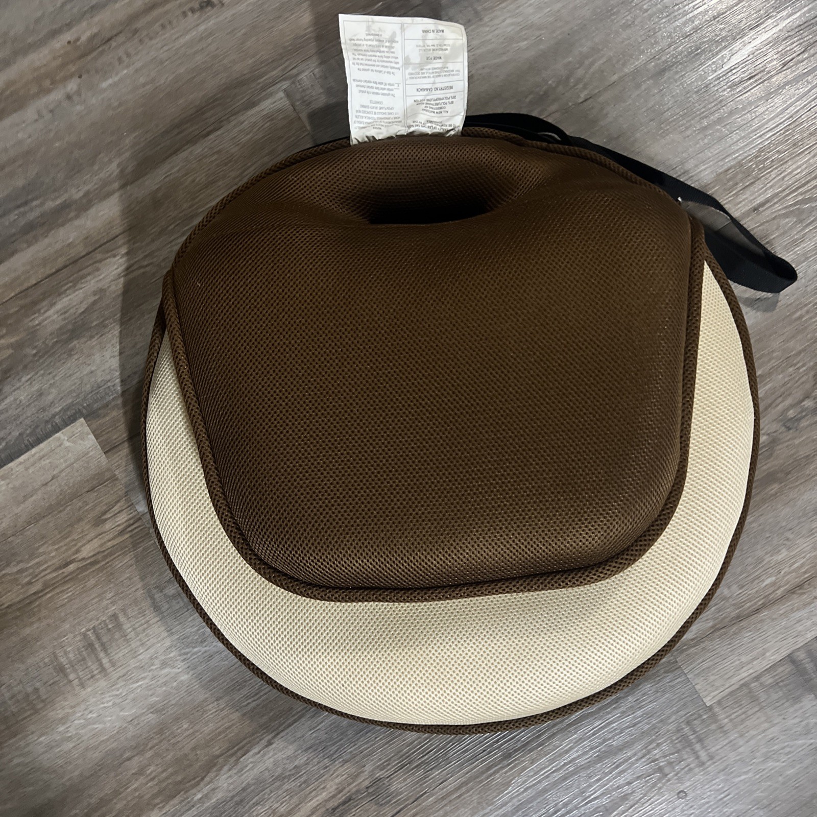 Loungie Quickchair Brown/cream Microfiber Chair Set of 2 Non-used W/minor Flaws