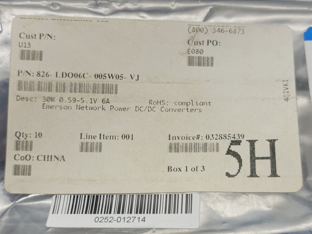 New (4pcs) LDO06C-005W05-VJ ARTESYN TECHNOLOGIES Module Converter