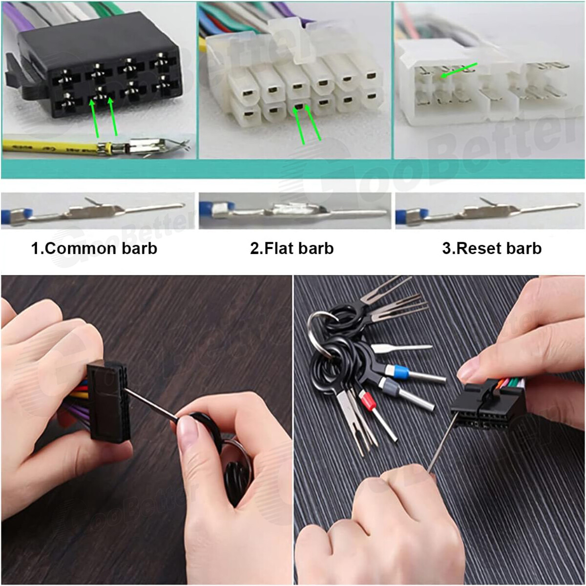 82Pcs Pin Ejector Wire Kit Extractor Auto Terminal Removal Connector Puller Tool