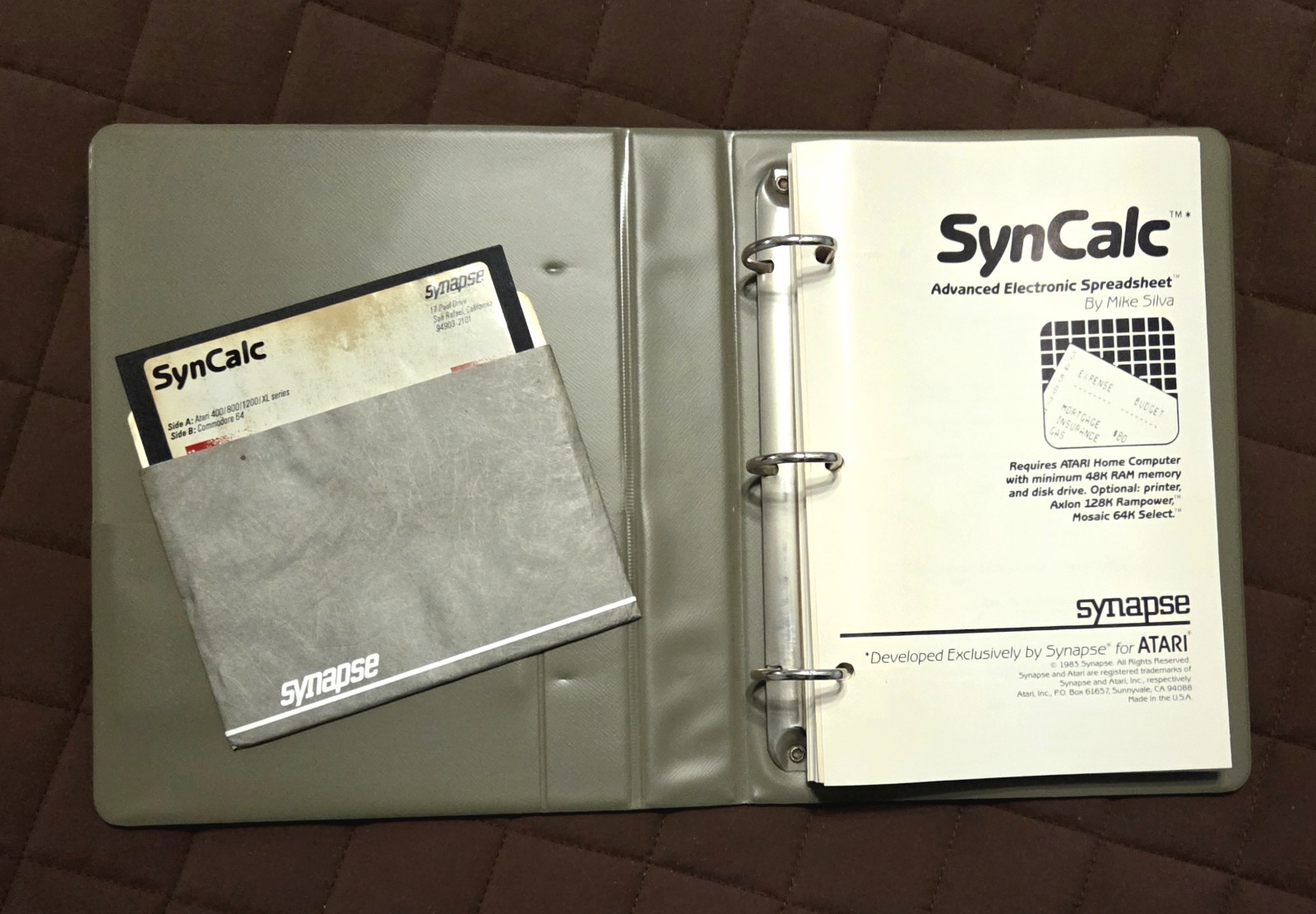SynCalc, SynFile+, SynTrend with SynStat & SynGraph by Synapse for Atari