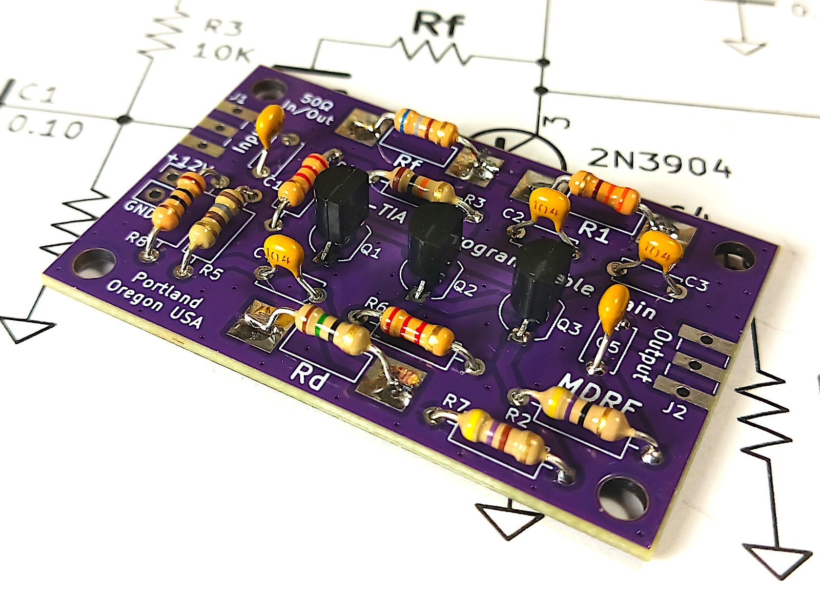 PG-TIA-2 IF Amplifier / HF Broadband Termination Insensitive / Settable Gain