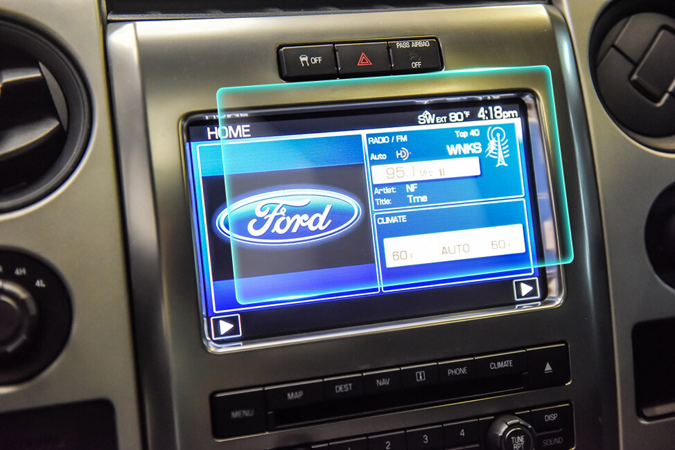 Crystal Clear Screen Protector for 2012 Ford SVT Vehicle Navigation