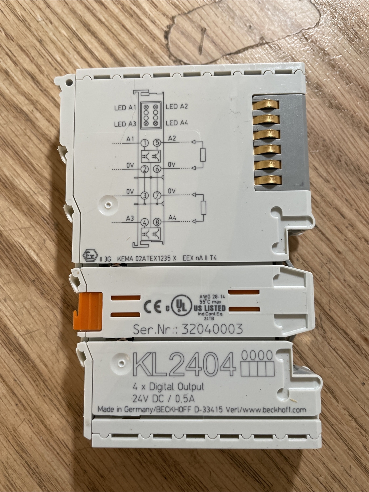 Beckhoff KL2404 4 x Digital Output 24DC 0.5A