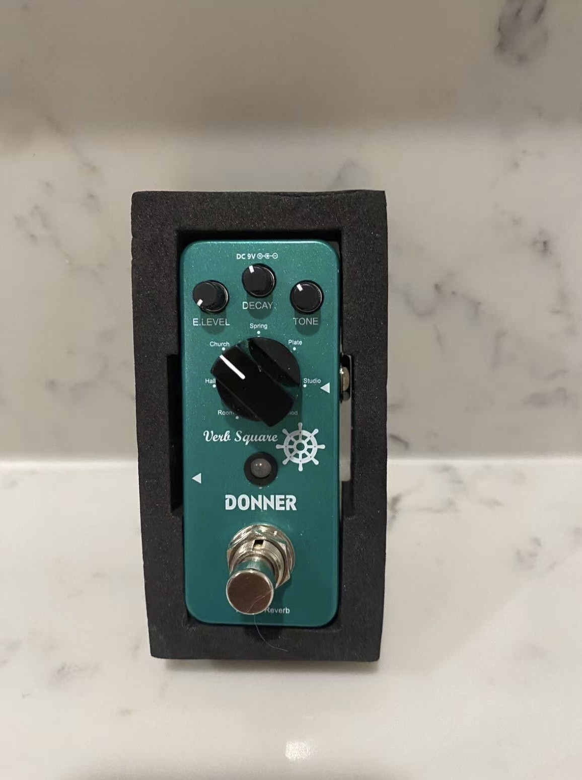 Donner Verb Square Reverb Effects Pedal 7 Mode Room Hall Church Mod Plate Spring