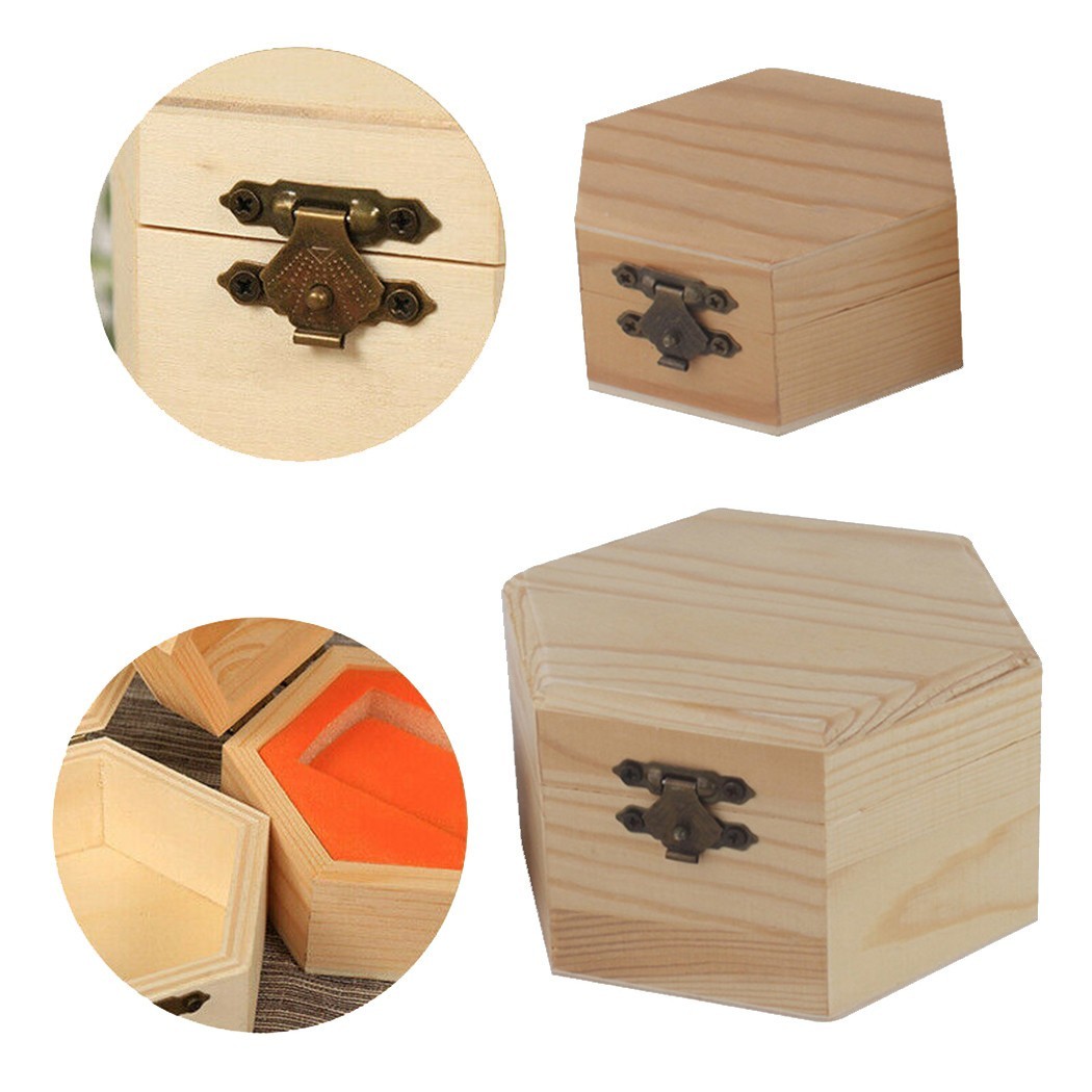 Holder Storage Box Jewelry Box Christmas Toys DIY Toys Gifts Hexagonal